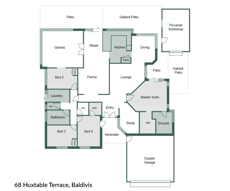 Floorplan of Homely house listing, 68 Huxtable Terrace, Baldivis WA 6171