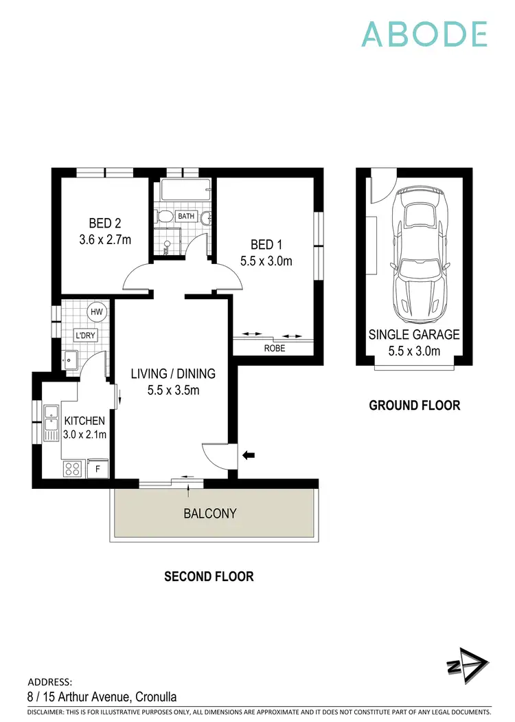 Floorplan of Homely apartment listing, 8/15 Arthur Avenue, Cronulla NSW 2230