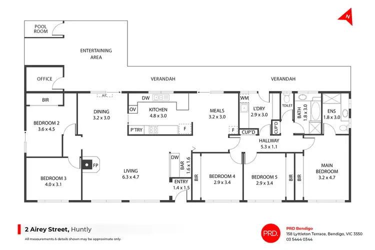 Floorplan of Homely house listing, 2 Airey Street, Huntly VIC 3551