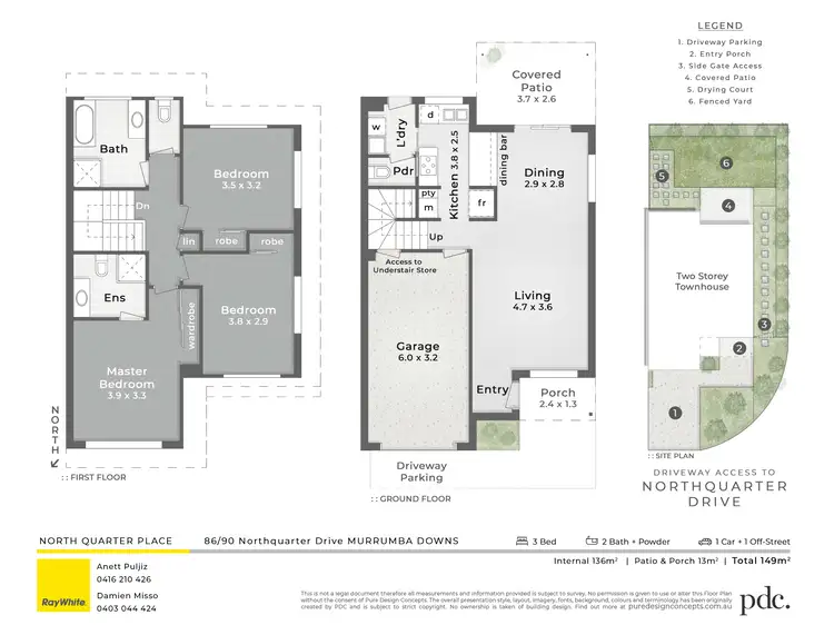 Floorplan of Homely townhouse listing, 86/90 Northquarter Drive, Murrumba Downs QLD 4503