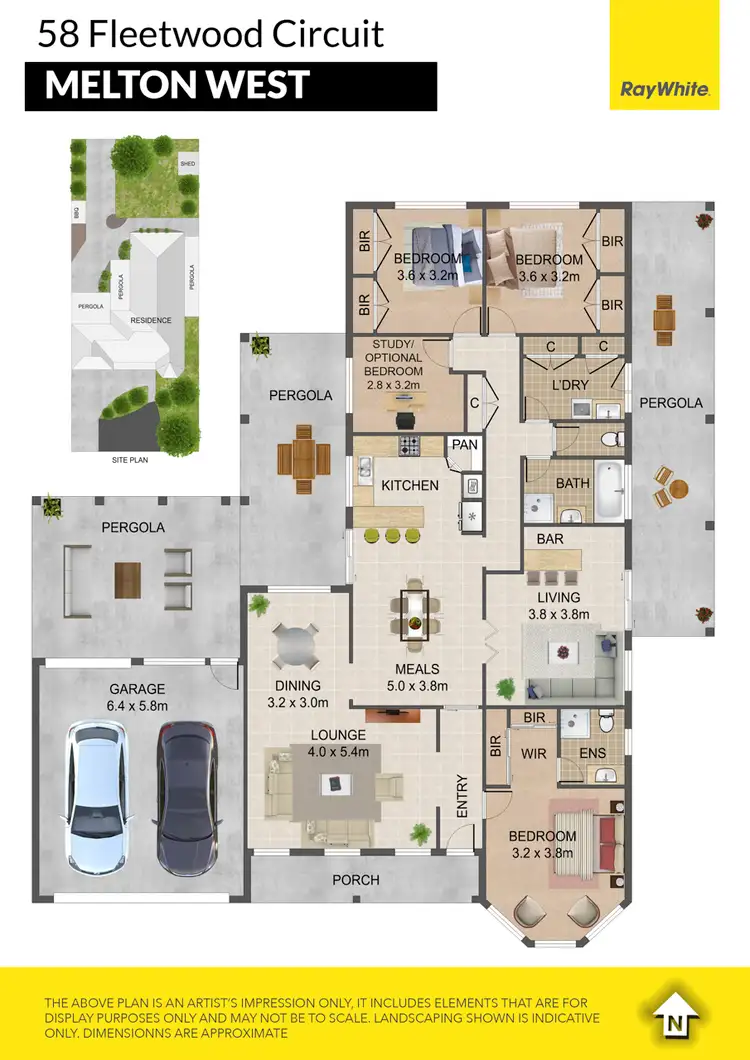 Floorplan of Homely house listing, 58 Fleetwood Circuit, Melton West VIC 3337