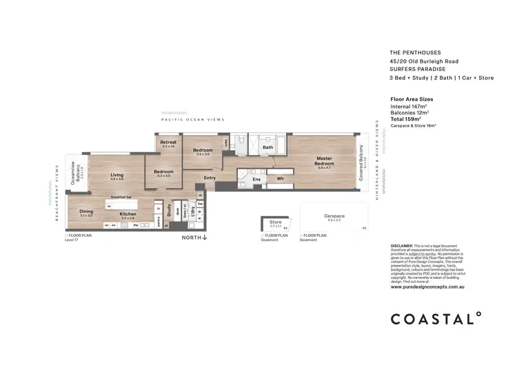 Floorplan of Homely apartment listing, 45/20 Old Burleigh Road, Surfers Paradise QLD 4217