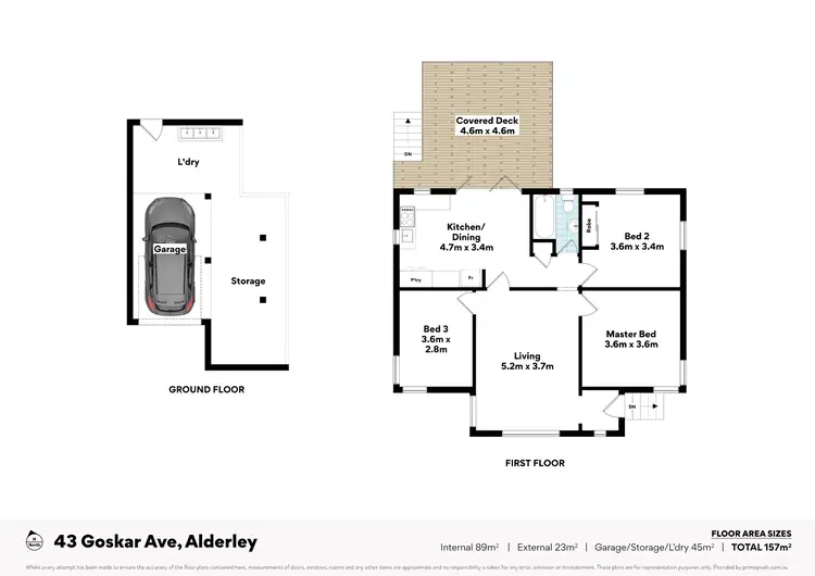 Floorplan of Homely house listing, 43 Goskar Avenue, Alderley QLD 4051