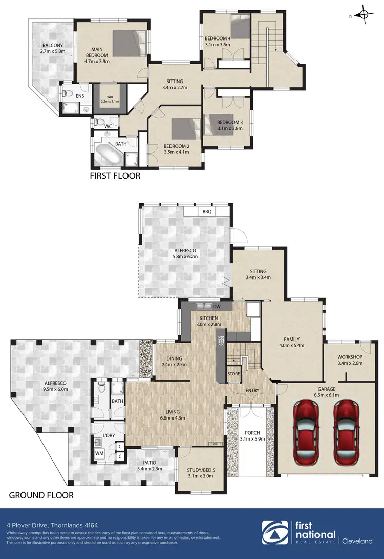 Floorplan of Homely house listing, 4 Plover Drive, Thornlands QLD 4164