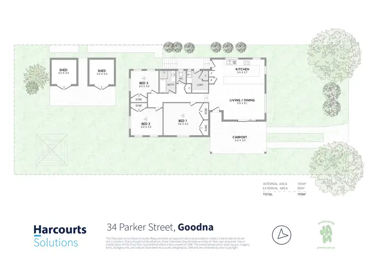 Floorplan of Homely house listing, 34 Parker Street, Goodna QLD 4300