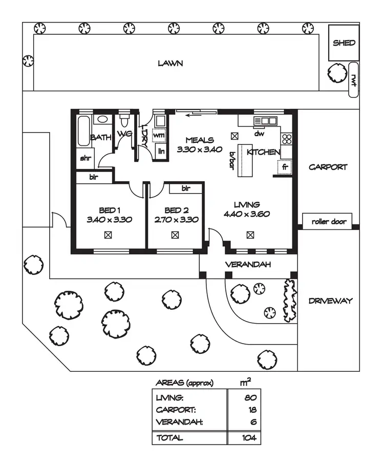 Floorplan of Homely house listing, 2 Karratta Street, Gilles Plains SA 5086