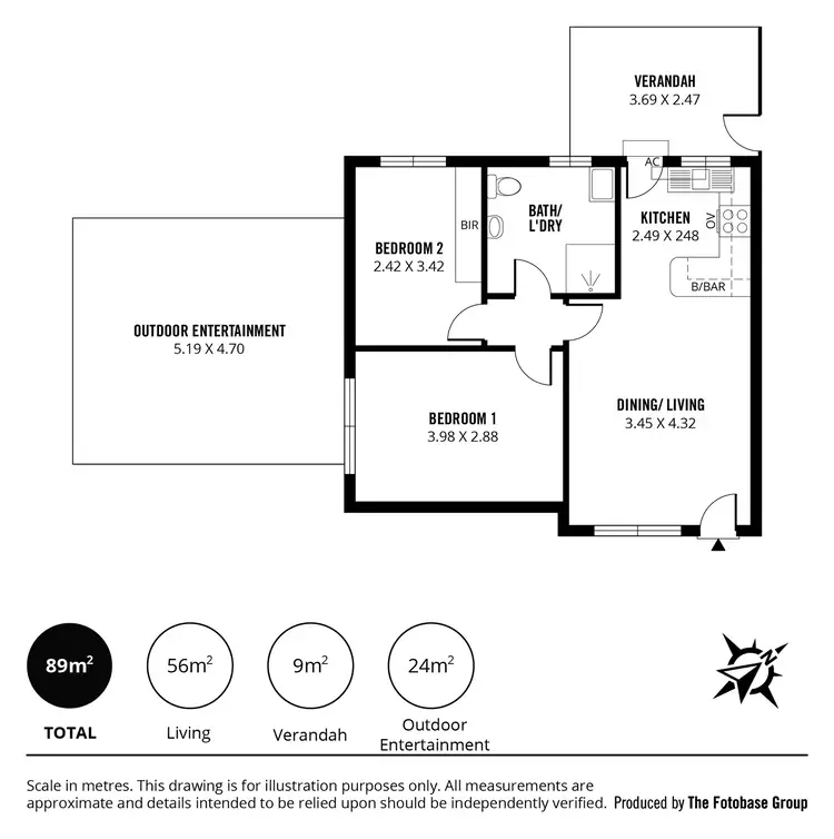 Floorplan of Homely unit listing, 5/18 Bishop Street, Renown Park SA 5008