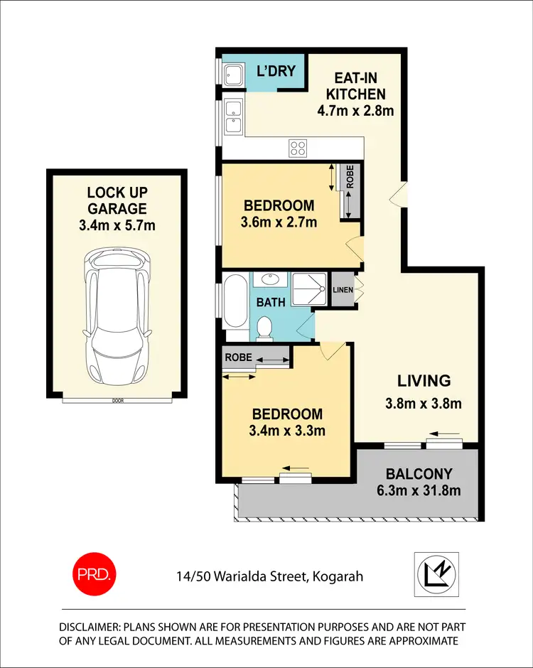 Floorplan of Homely unit listing, 14/50 Warialda Street, Kogarah NSW 2217