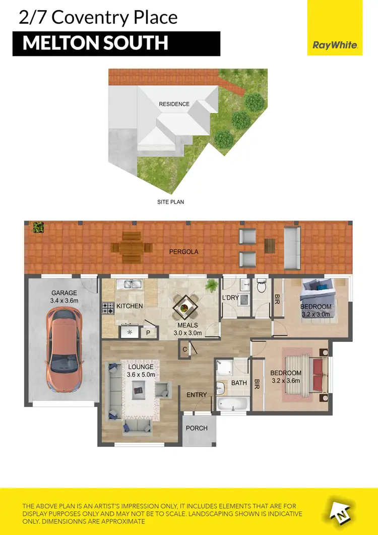 Floorplan of Homely house listing, 2/7 Coventry Place, Melton South VIC 3338