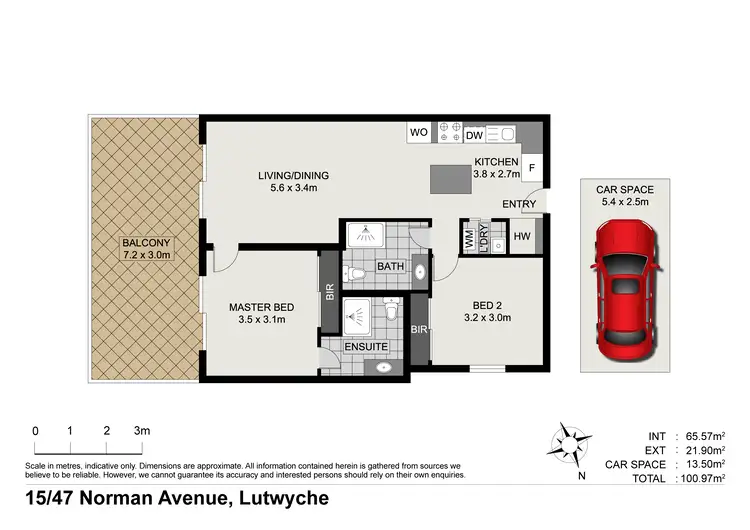 Floorplan of Homely apartment listing, 15/47 Norman Avenue, Lutwyche QLD 4030