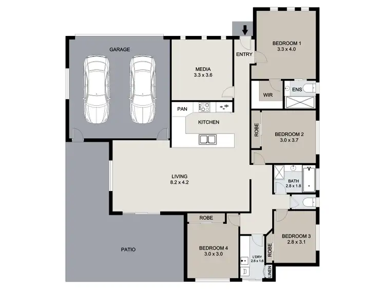 Floorplan of Homely house listing, 8 Christian Court, Glen Eden QLD 4680