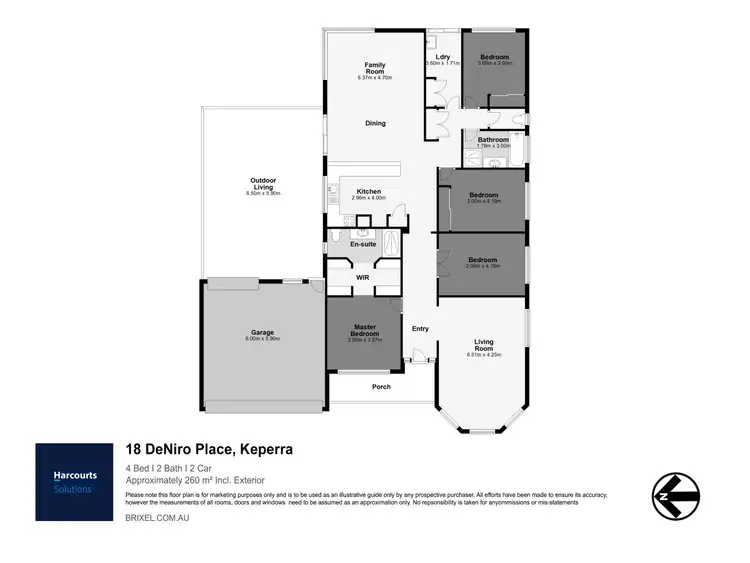 Floorplan of Homely house listing, 18 De Niro Place, Keperra QLD 4054