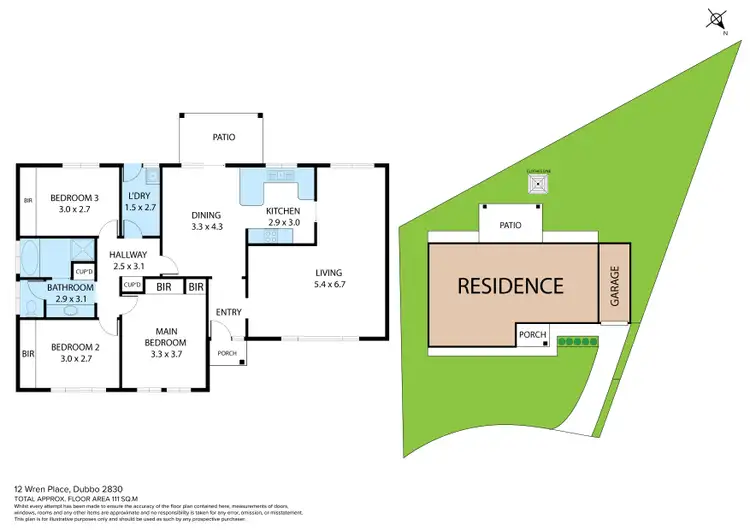 Floorplan of Homely house listing, 12 Wren Place, Dubbo NSW 2830