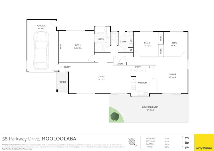Floorplan of Homely house listing, 58 Parkway Drive, Mooloolaba QLD 4557