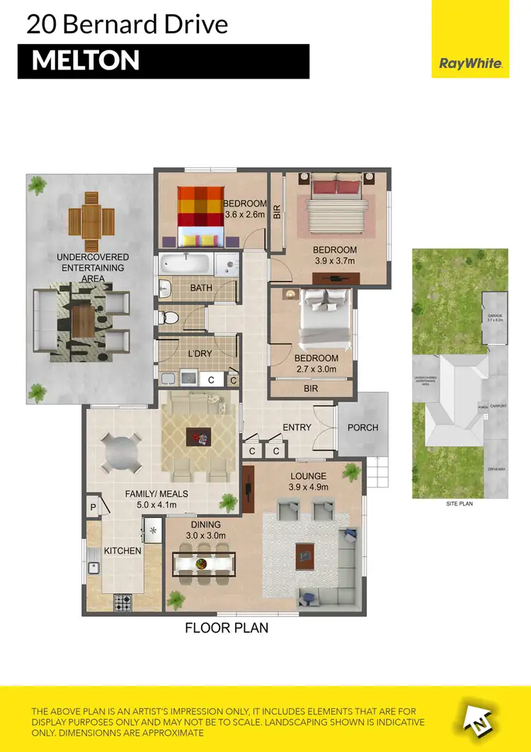 Floorplan of Homely house listing, 20 Bernard Drive, Melton South VIC 3338