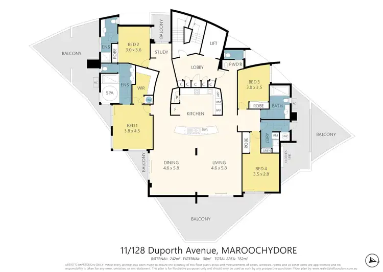 Floorplan of Homely unit listing, 11/128 Duporth Avenue, Maroochydore QLD 4558
