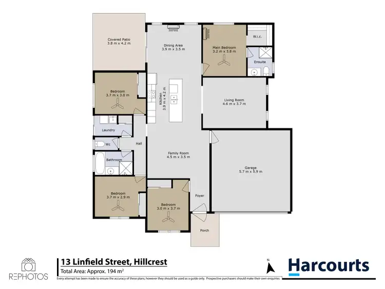 Floorplan of Homely house listing, 13 Linfield Street, Hillcrest QLD 4118
