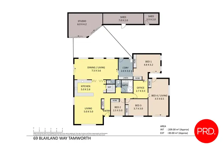 Floorplan of Homely house listing, 69 Blaxland Way, Tamworth NSW 2340