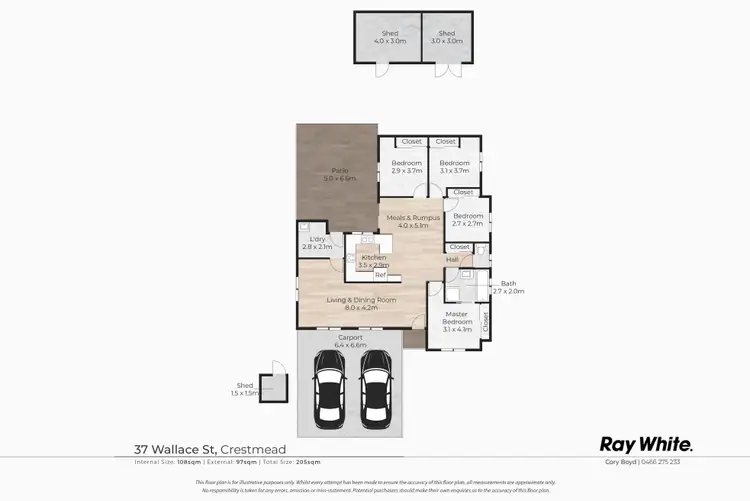 Floorplan of Homely house listing, 37 Wallace Street, Crestmead QLD 4132