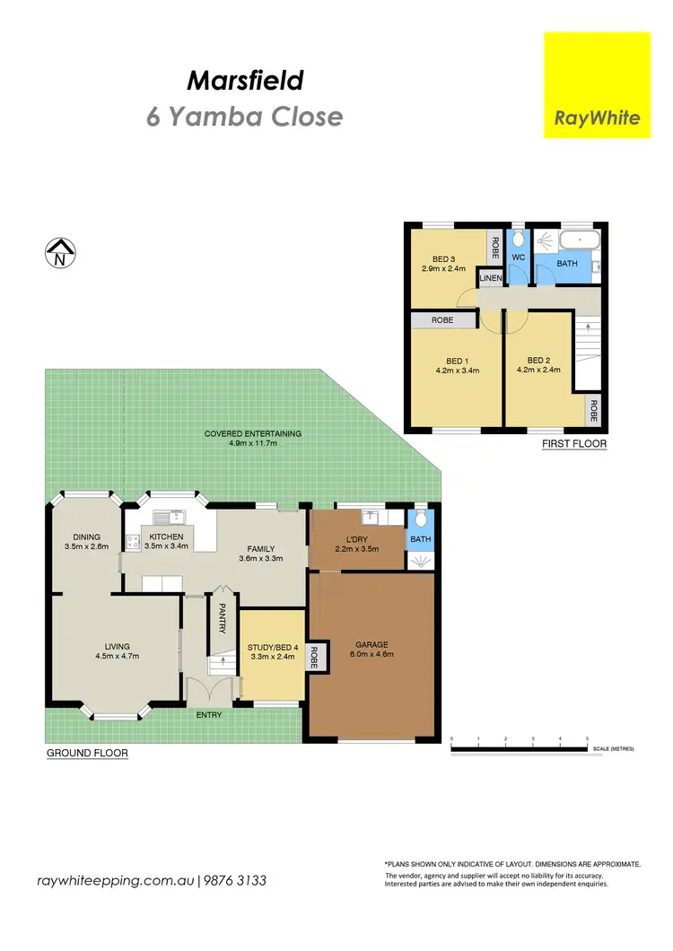Floorplan of Homely house listing, 6 Yamba Close, Marsfield NSW 2122