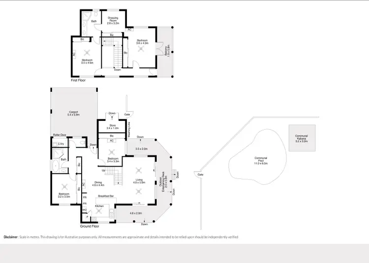 Floorplan of Homely townhouse listing, 3/90 Herbert Street, Broome WA 6725
