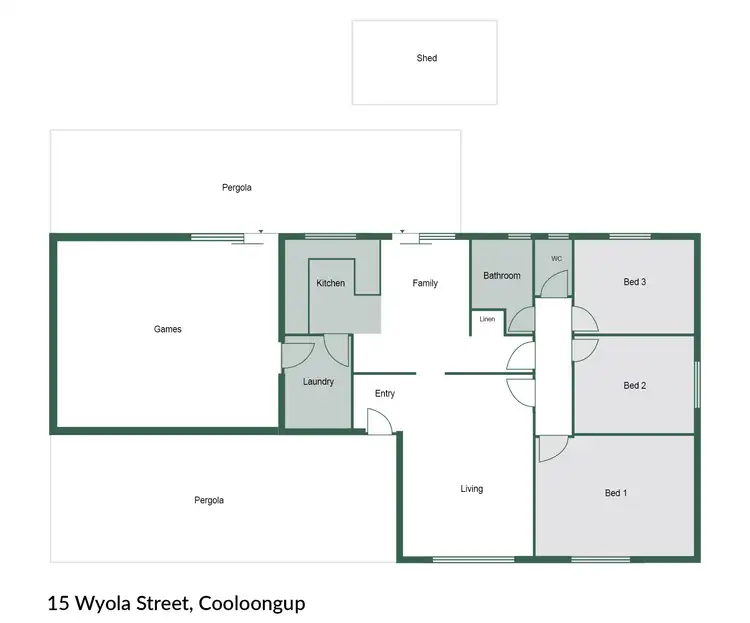 Floorplan of Homely house listing, 15 Wyola Street, Cooloongup WA 6168