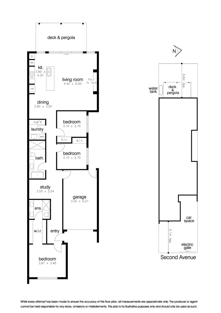 Floorplan of Homely unit listing, 87B Second Avenue, Altona North VIC 3025