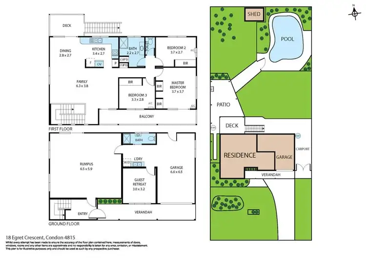 Floorplan of Homely house listing, 18 Egret Crescent, Condon QLD 4815
