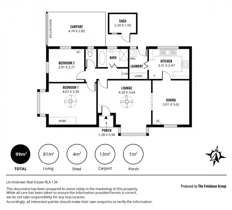 Floorplan of Homely unit listing, 1/9 Seaview Street, Fullarton SA 5063