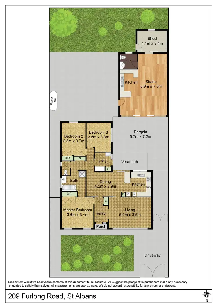 Floorplan of Homely house listing, 209 Furlong Road, St Albans VIC 3021
