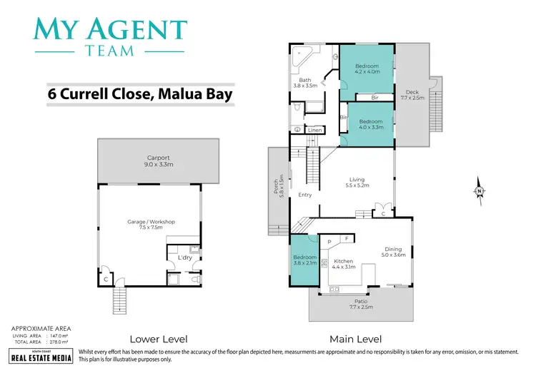 Floorplan of Homely house listing, 6 Currell Close, Malua Bay NSW 2536