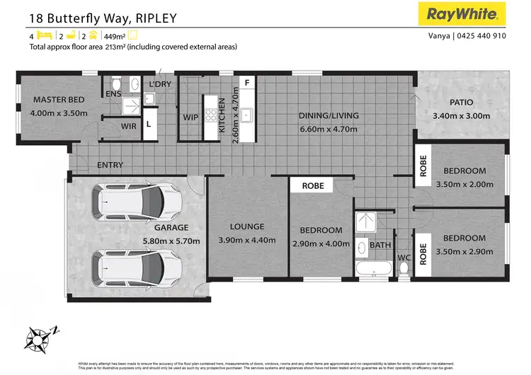 Floorplan of Homely house listing, 18 Butterfly Way, Ripley QLD 4306