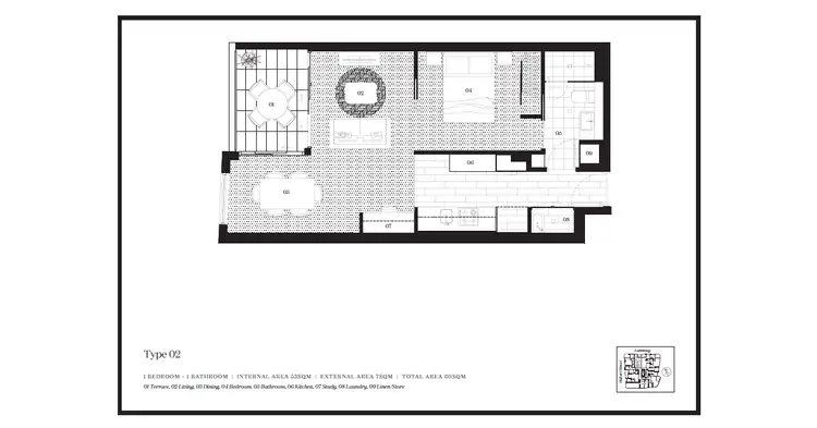 Floorplan of Homely apartment listing, 202/18 Hubert Street, Woolloongabba QLD 4102