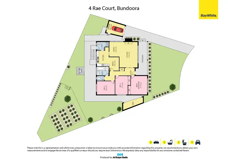 Floorplan of Homely house listing, 4 Rae Court, Bundoora VIC 3083