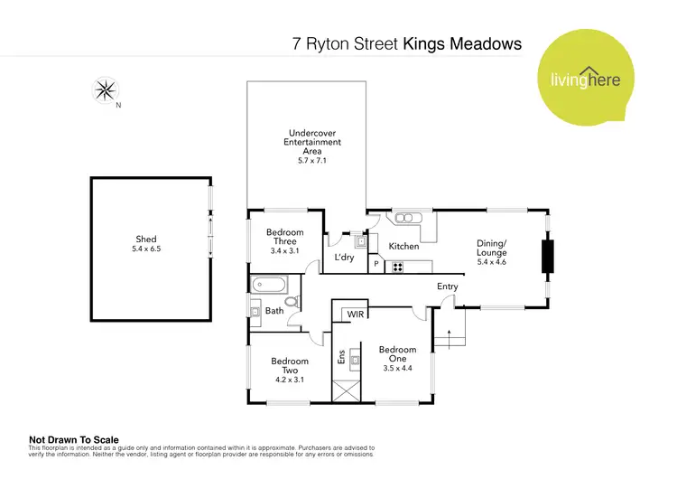 Floorplan of Homely house listing, 7 Ryton Street, Kings Meadows TAS 7249