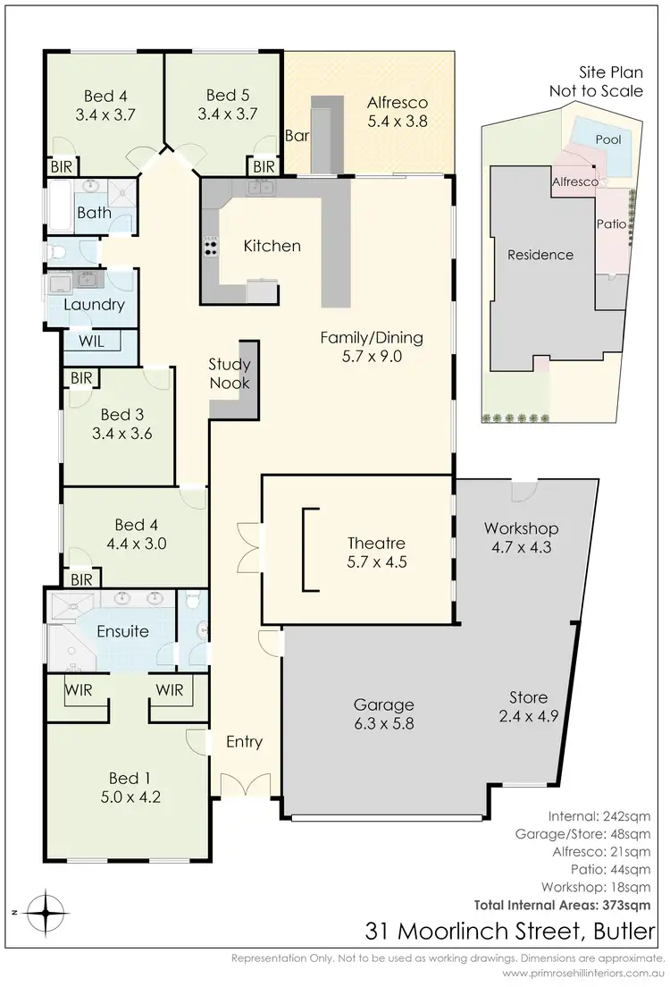 Floorplan of Homely house listing, 31 Moorlinch Street, Butler WA 6036