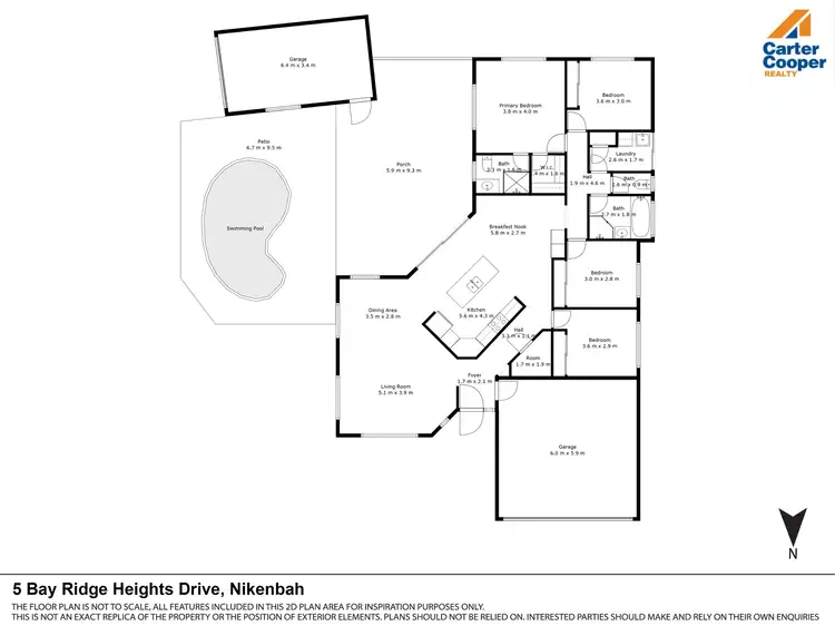 Floorplan of Homely house listing, 5 Bayridge Heights Drive, Nikenbah QLD 4655