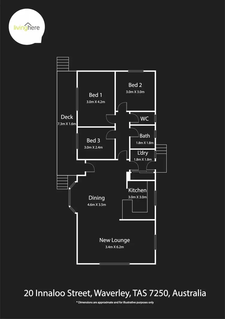 Floorplan of Homely house listing, 20 Innaloo Street, Waverley TAS 7250