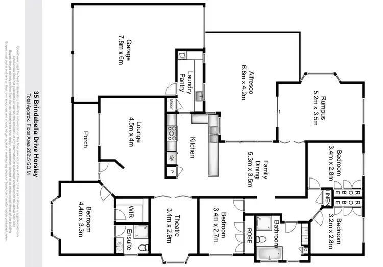 Floorplan of Homely house listing, 35 Brindabella Dr, Horsley NSW 2530