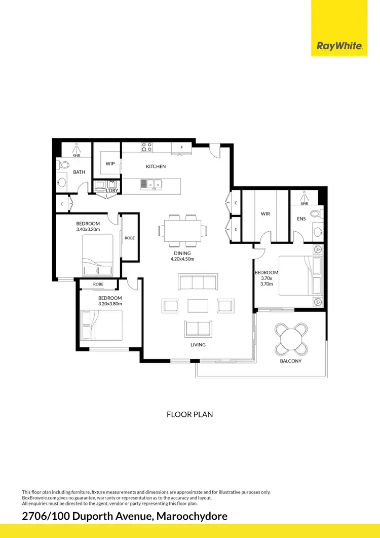 Floorplan of Homely unit listing, 2706/100 Duporth Avenue, Maroochydore QLD 4558