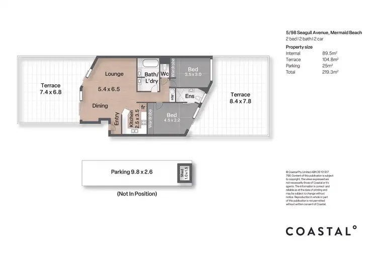 Floorplan of Homely apartment listing, 5/98 Seagull Avenue, Mermaid Beach QLD 4218
