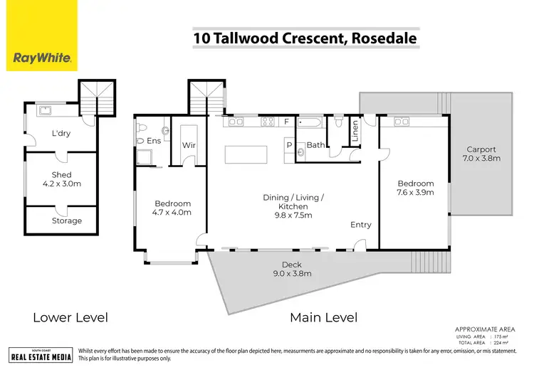 Floorplan of Homely house listing, 10 Tallwood Crescent, Rosedale NSW 2536
