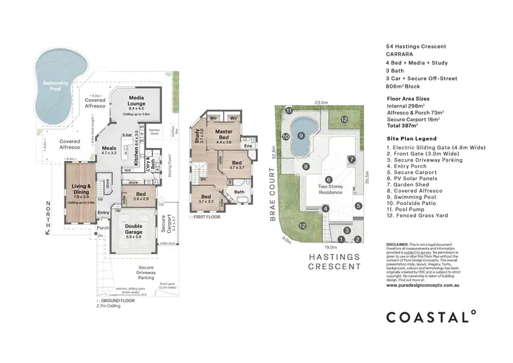 Floorplan of Homely house listing, 54 Hastings Crescent, Carrara QLD 4211