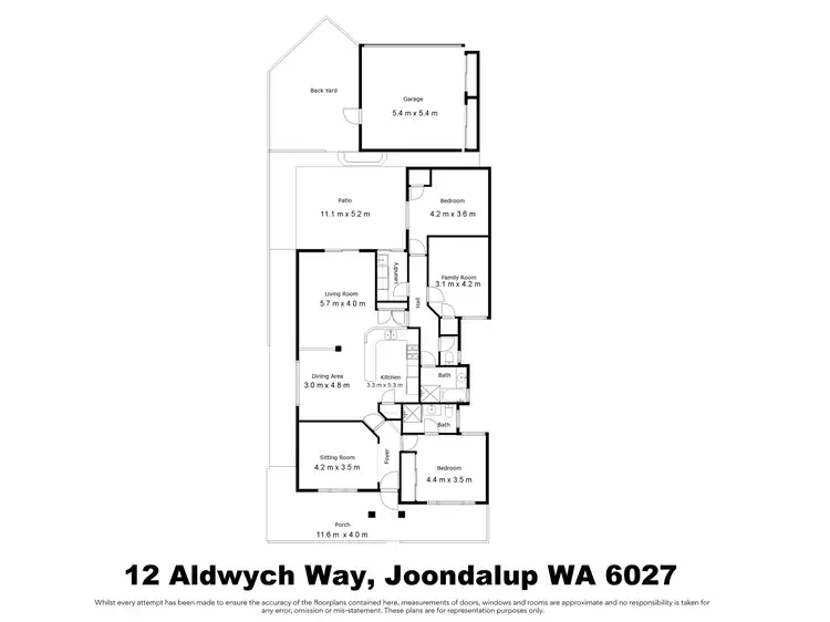 Floorplan of Homely house listing, 12 Aldwych Way, Joondalup WA 6027