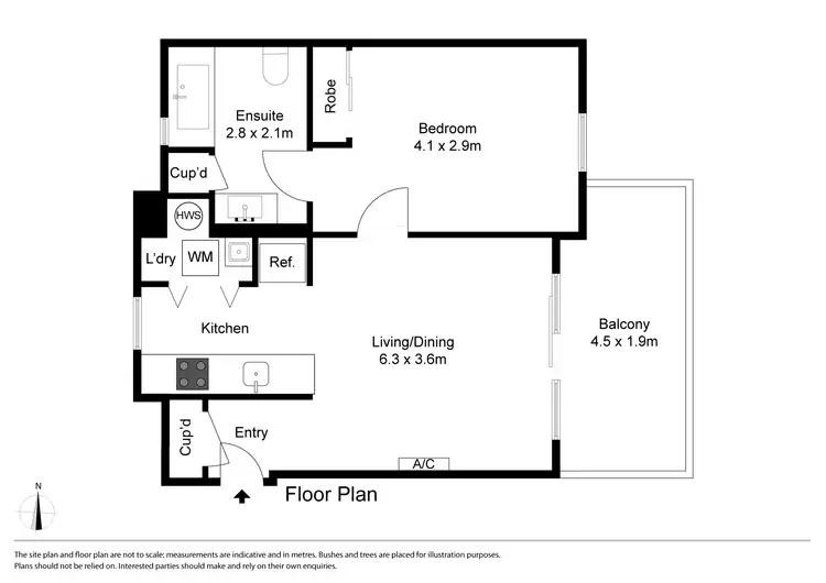 Floorplan of Homely apartment listing, 6/210 Normanby Road, Notting Hill VIC 3168