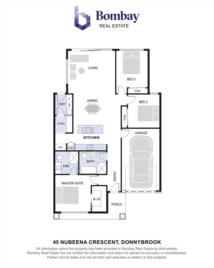 Floorplan of Homely house listing, 45 Nubeena Crescent, Donnybrook VIC 3064