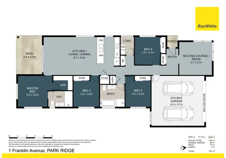 Floorplan of Homely house listing, 1 Franklin Avenue, Park Ridge QLD 4125