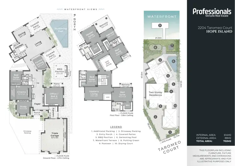 Floorplan of Homely house listing, 2204 Taromeo Court, Hope Island QLD 4212