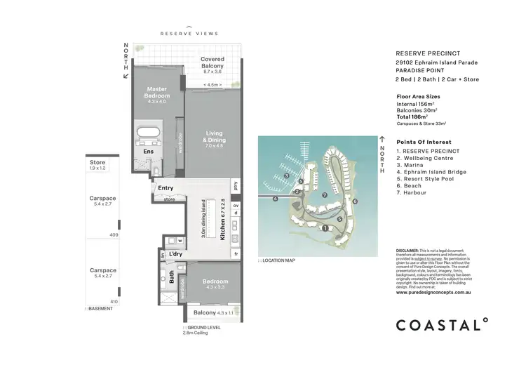 Floorplan of Homely unit listing, 29102 Ephraim Island, Paradise Point QLD 4216