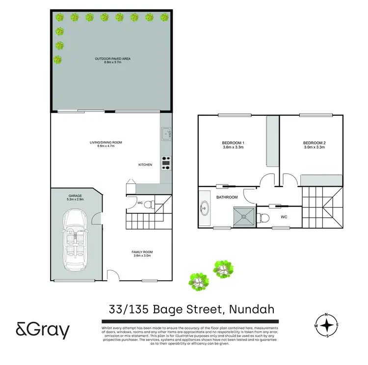 Floorplan of Homely townhouse listing, 33/135 Bage Street, Nundah QLD 4012